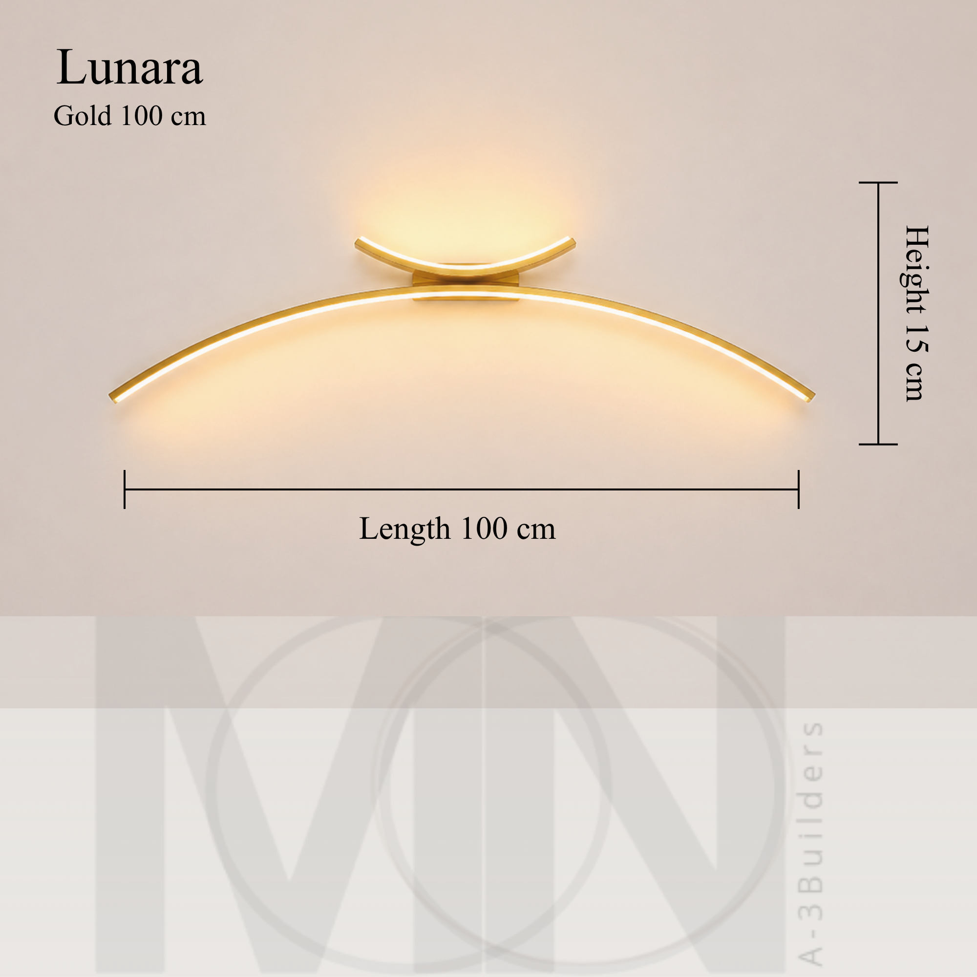 Gold 1pc 100cm