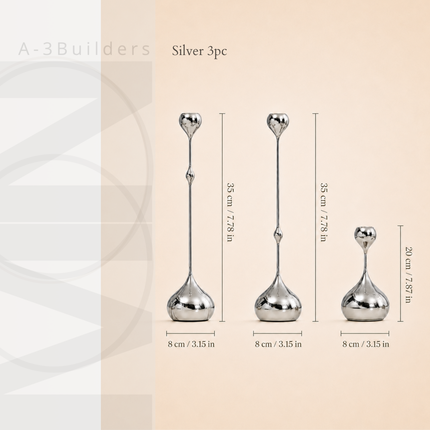 Silver 3pcs set