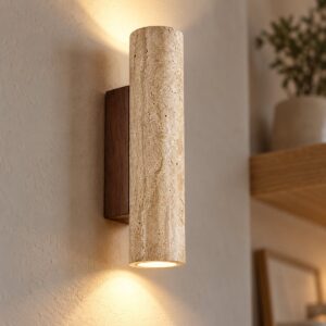 AVORA Travertine Wall Sconce