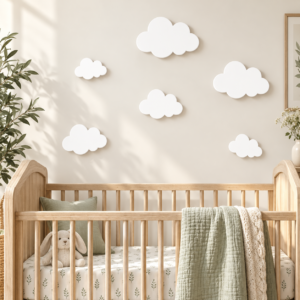 NIMBA Wooden Cloud Wall Décor Set